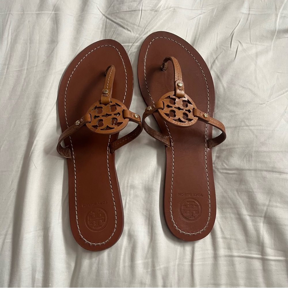 TORY BURCH mini miller tan sandals